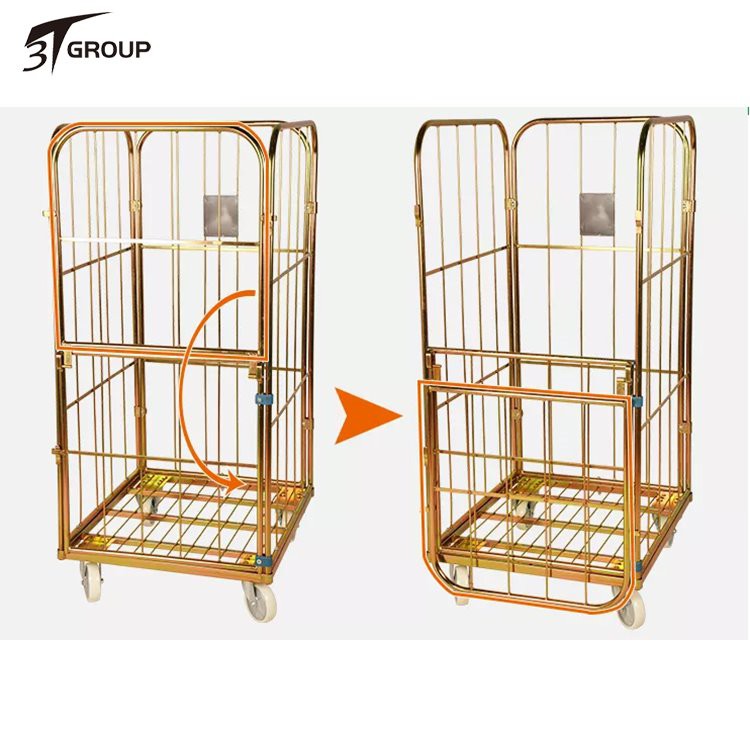 good Collapsible Cargo Storage Roll Container Trolley